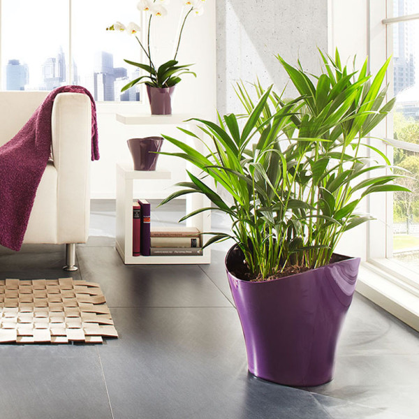 Obal na květináč Wave Bright Violet (25 cm)