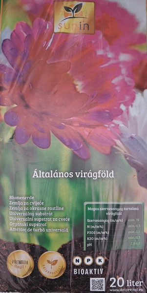 Sunin, univerzální zahradnický substrát 20 litrů