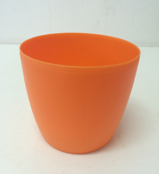 Obal na květináč, oranžový 13 cm