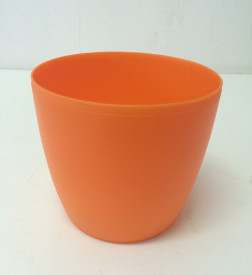 Obal na květináč, oranžový 13 cm