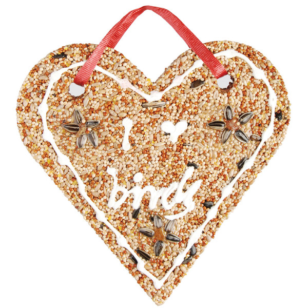 Krmivo pro ptáčky - srdce