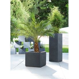 Květináč C-Cube Stony Grey High